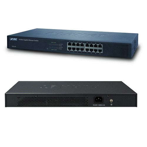 Thiết bị chuyển mạch PLANET 8-Port 10/100/1000T 802.3at PoE + 2-Port 10/100/1000T Desktop Switch (120W) Planet GSD-1008HP