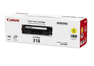 muc in canon 318 yellow toner cartridge