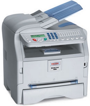 may fax ricoh 1180l laser trang den